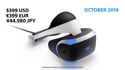 PlayStation VR - Price and release date
