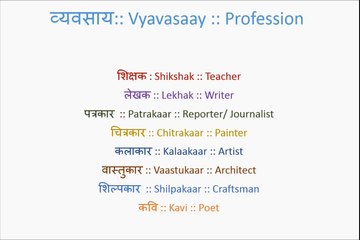 Professions | Edupedia World Hindi Video