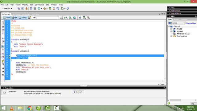 Lecture 24 functions array in PHP basic in hindi urdu