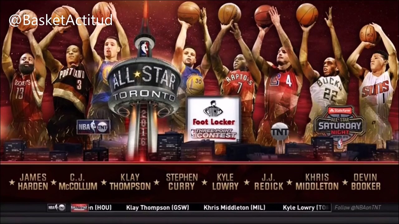 CONCURSO DE TRIPLES 2016 Stephen Curry & Klay Thompson | All Star 2016