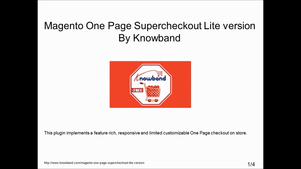 Magento One Page Supercheckout Lite version By Knowband