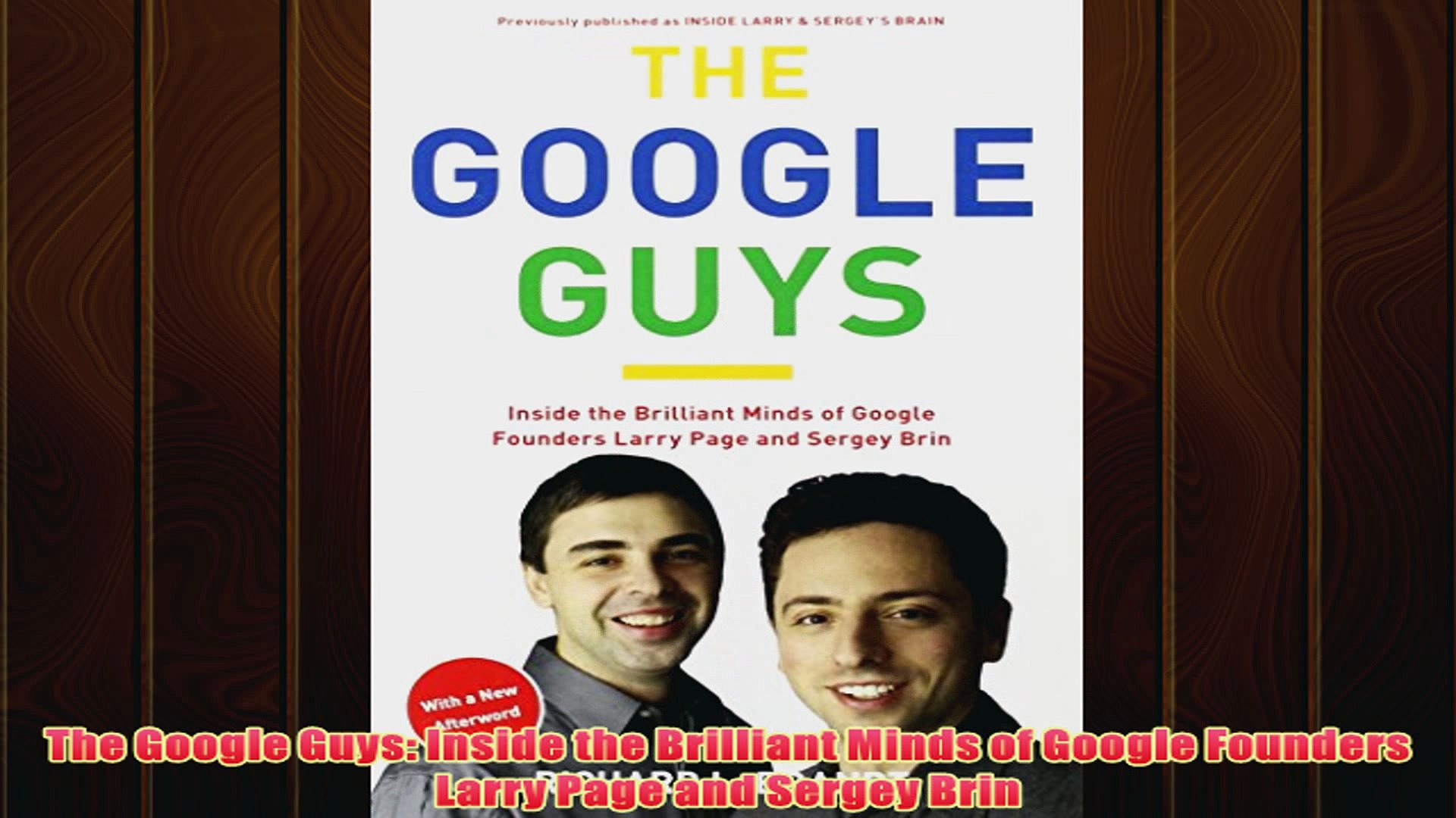 ⁣Free PDF Download  The Google Guys Inside the Brilliant Minds of Google Founders Larry Page and Serg