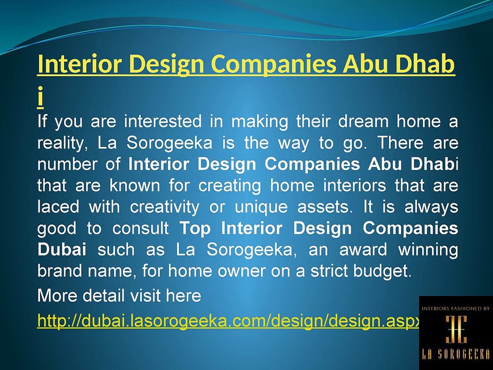 Interior Design Companies Abu Dhabi