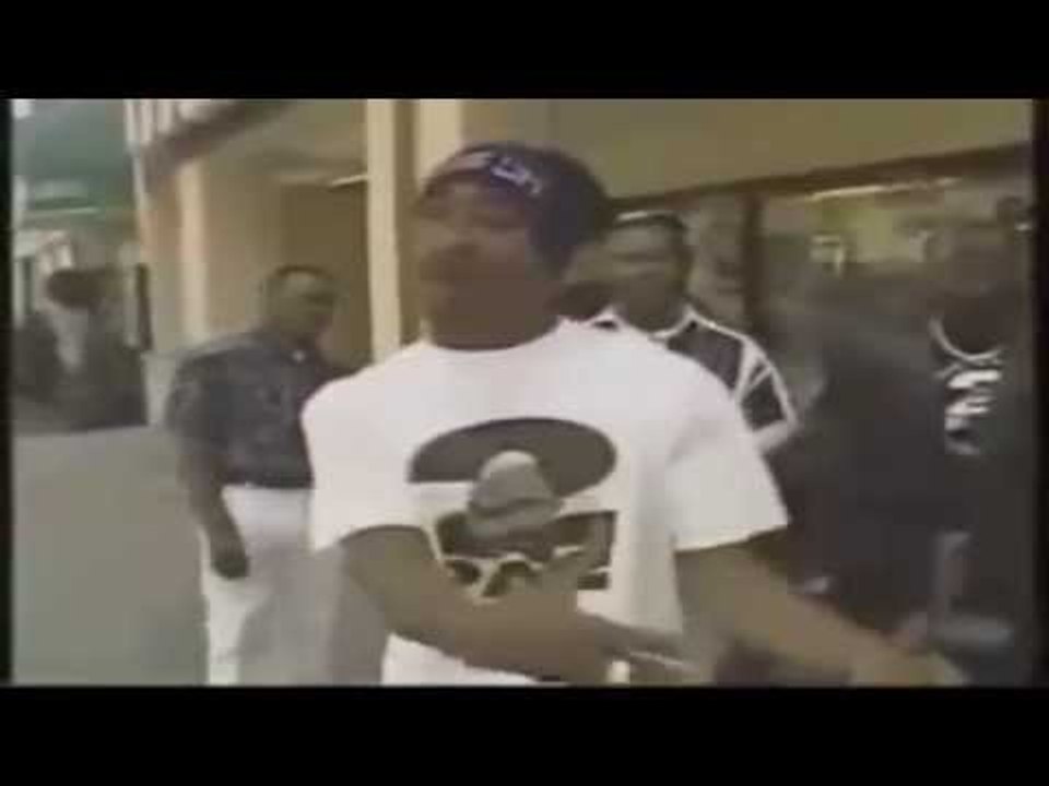 2Pac/Tupac Shakur Confronts A Mean Muggin' Kid Protecting His Corner Rap City (1993 Rare/Exclusive)