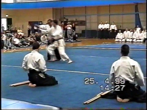 Demonstration of Fumio Toyoda Shihan April 25 1999 Chicago USA
