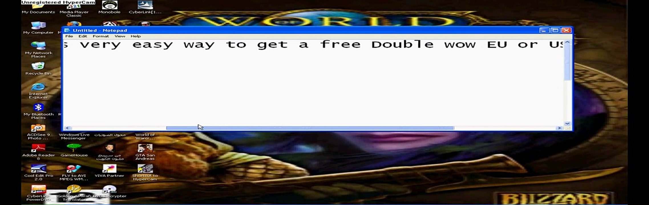 Double Your World of Warcraft Gamecard time!