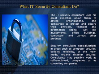 How To Become An IT Security Consultant - Derek Gentry
