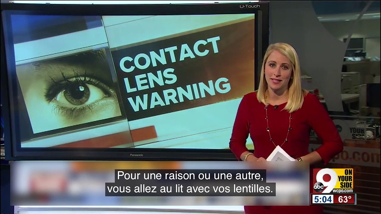 Il se réveille aveugle à cause de ses lentilles de contact
