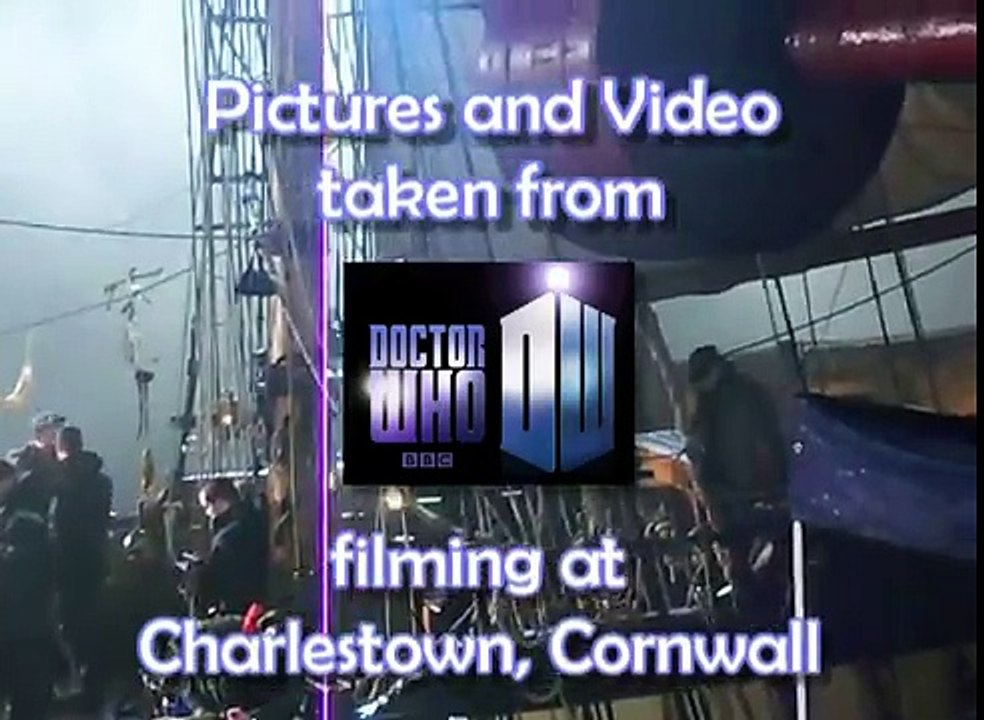 Doctor Who Filming Curse of The Black Spot at Charlestown
