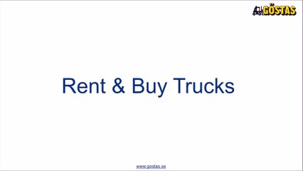 Rental trucks in Sweden