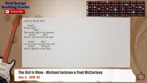 The Girl Is Mine - Michael Jackson & Paul McCartney Guitar Backing Track with chords and lyrics