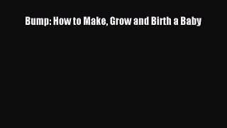 PDF Bump: How to Make Grow and Birth a Baby PDF Book Free
