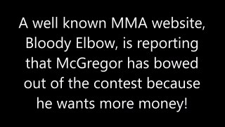 Conor McGregor wants more money, pulls out of UFC 197