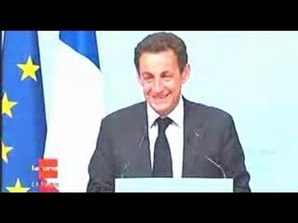 Sarkozy Bourré Durant La Conference De Presse Du G8