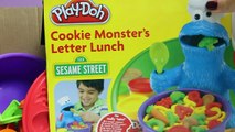 Play Doh Cookie Monster Letter Lunch Mold Cookies Sesame Street Playset playdo toy