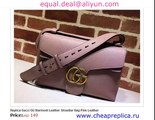 Gucci GG Marmont Leather Shoulder Bag Pink Leather for Sale