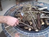 Starting a Fire in an Outdoor Fire Pit