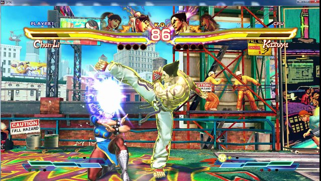 Street Fighter X Tekken - ChunLi and Xiaoyu fight Kazuya and Ryu