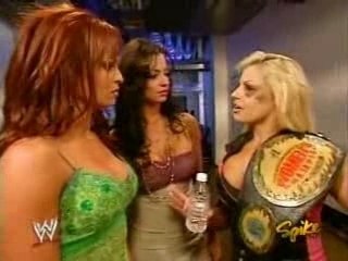 Trish, Christy and Candice backstage