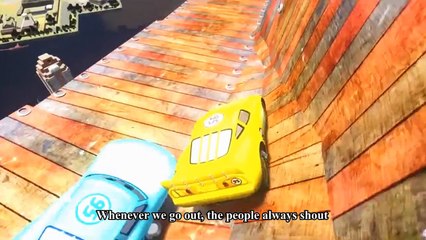 Spiderman Songs Lyrics ♫ John Jacob Jingleheimer Schmidt ♫ FINN and JAKE Yellow, Blue McQueen Cars