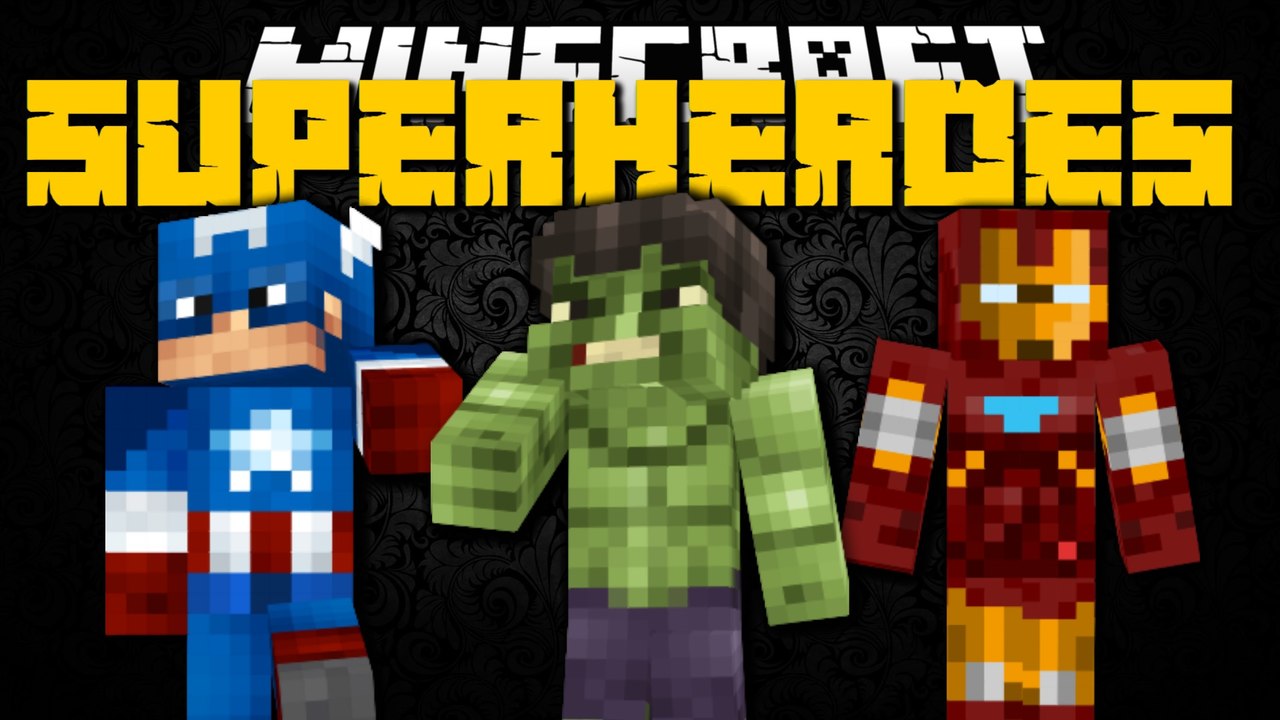 Minecraft Mod Showcase: SUPERHEROES UNLIMITED (HULK, IRON MAN & CAPTAIN AMERICA)