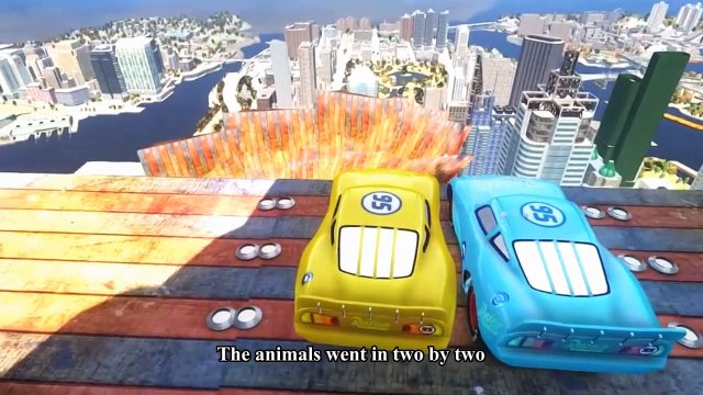Cars Songs For Kids ♪ One more river to cross ♪ Nursery Rhymes Yellow, Blue Cars