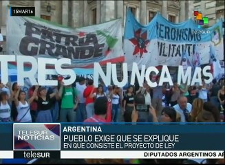 Argentinos rechazan en las calles el pago a los Fondos buitre