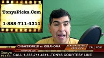 College Basketball Free Pick Oklahoma Sooners vs. Cal St Bakersfield Roadrunners Prediction Odds Preview 3-18-2016