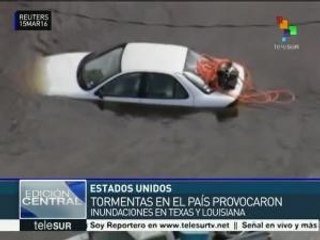 EE.UU.: tormentas provocan inundaciones en Texas y Louisiana