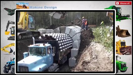 Beton Bloklarla İlginç Kemer Köprü Yapımı