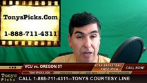 College Basketball Free Pick Oregon St Beavers vs. VCU Rams Prediction Odds Preview 3-18-2016