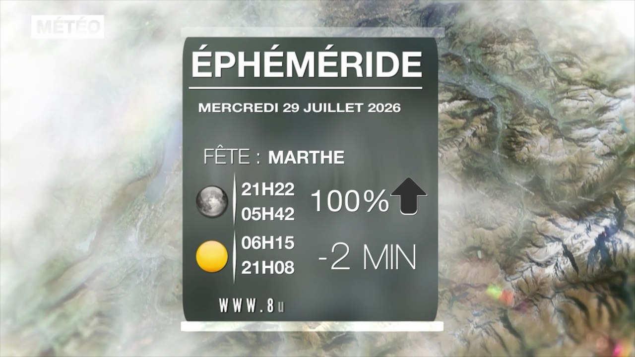 Bulletin météo du vendredi 24 juillet 2026