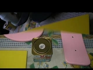 Relooking d'un banc d'école (serviettage)