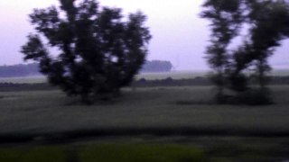 Morning video from running train,North Bengal