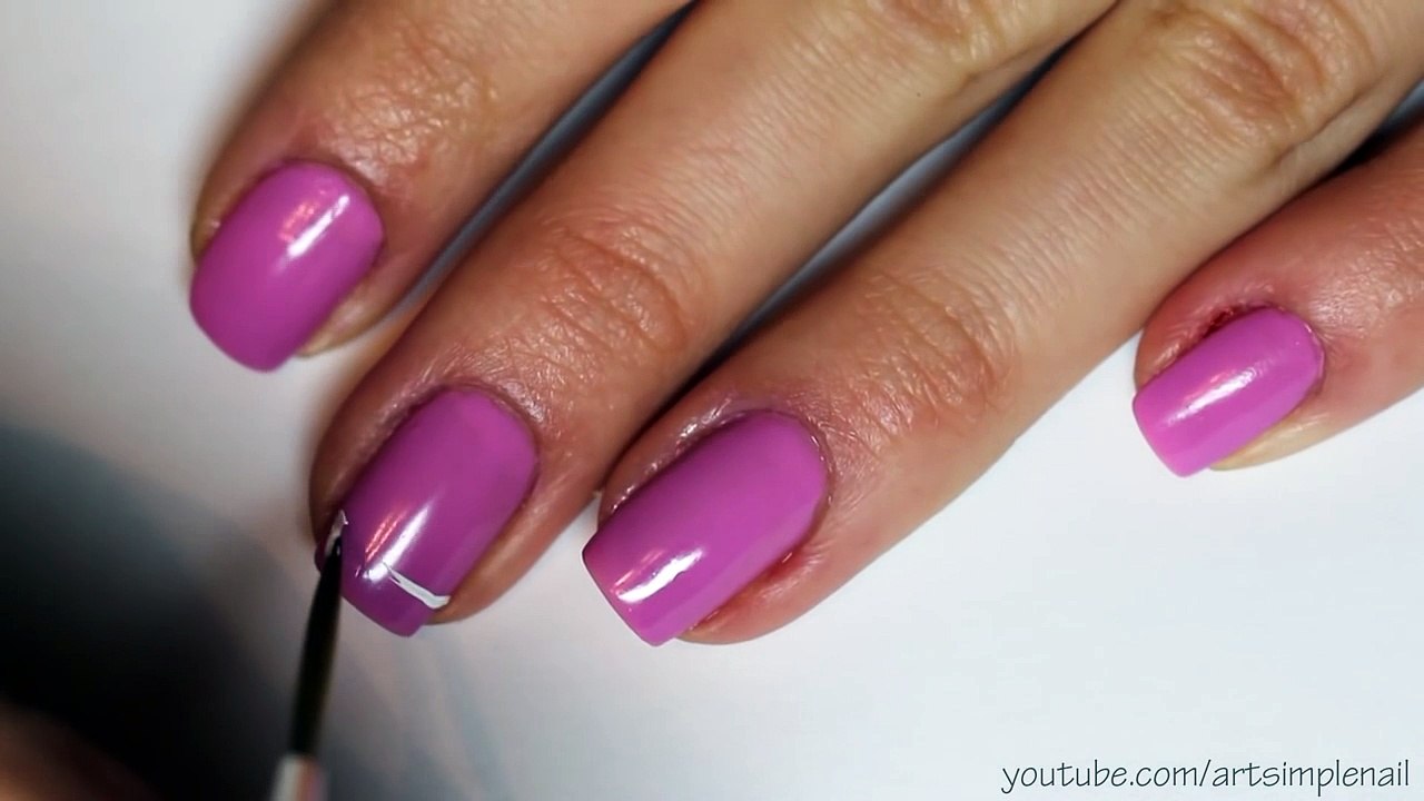 Двойной френч. Красивый маникюр - Nail art- Double Color French Manicure
