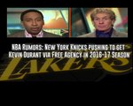 ESPN First Take 3/04/16 New York Knicks working on Kevin Durant in 2016 17 NBA Season