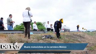 Muere motociclista en la carretera México