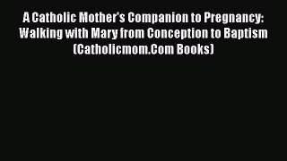 PDF A Catholic Mother's Companion to Pregnancy: Walking with Mary from Conception to Baptism