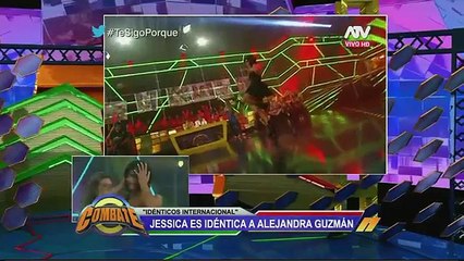 A Jessica Barrantes se le salio la chichi en vivo