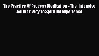 Download The Practice Of Process Meditation - The 'intensive Journal' Way To Spiritual Experience