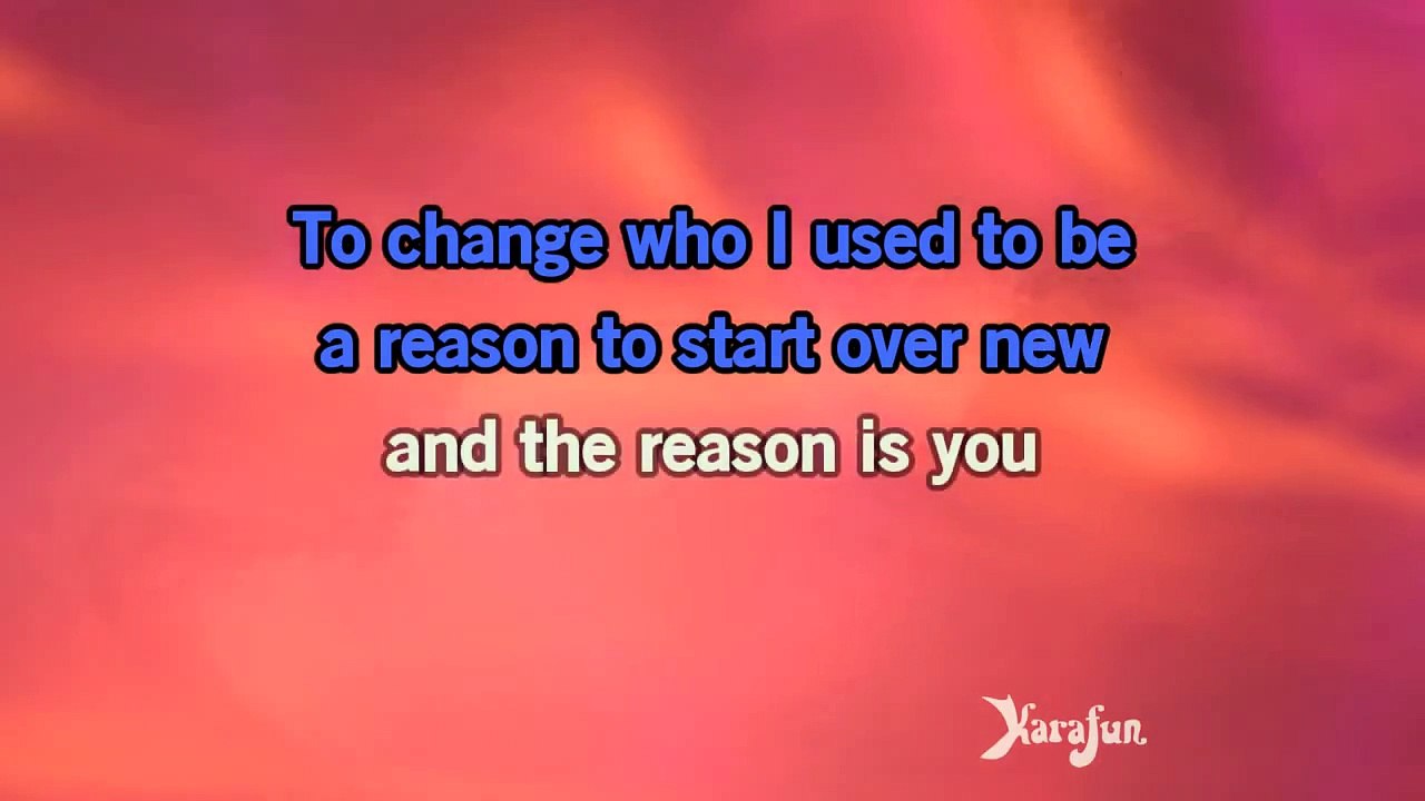 Karaoke The Reason - Hoobastank