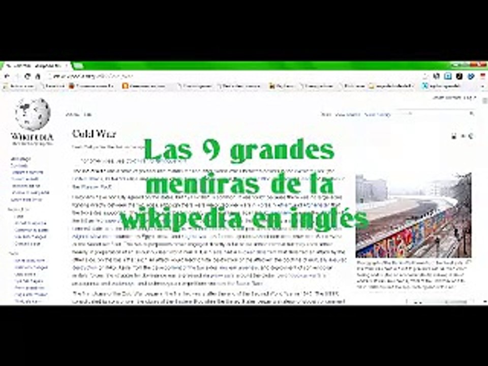 Grandes mentiras de la wikipedia en inglés