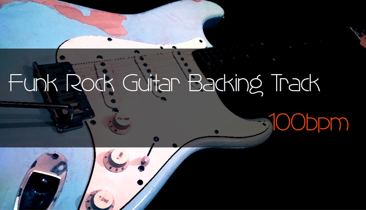 Funk Rock Guitar Backing Track 100bpm daniB5000