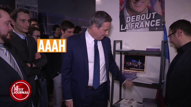 Nicolas Dupont-Aignan 2017 « C'est parti ! » - Le Petit Journal du 16/03 - CANAL+