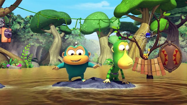 Monkeys from space Alien Monkeys Crocodiles. The beginning of episode 2