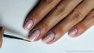 Нежный французский маникюр. Стемпинг - Wedding French Manicure. Stamping Nail Art