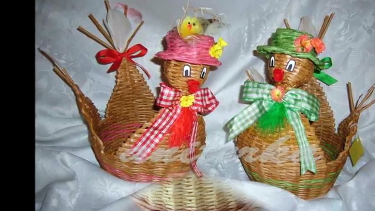 Чудесные курочки и уточки из газетных трубочек