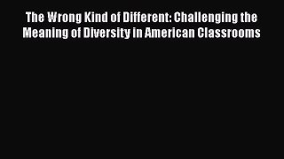 Download The Wrong Kind of Different: Challenging the Meaning of Diversity in American Classrooms