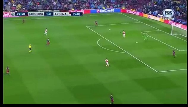 1-1 Mohamed Elneny Goal HD - Barcelona 0-1 Arsenal - 16.03.2016 HD