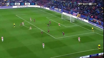 Mohamed Elneny Goal 1-1 Barcelona vs Arsenal